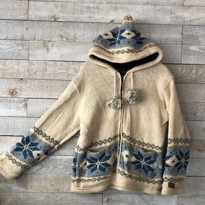 Genuine Wool zip sweater